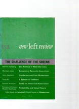 New Left Review Magazine - &#39;the Challenge Of The Greens&#39; No. 152 - £3.91 GBP