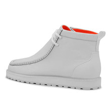 Men's TAYNO Wallabee Chukka Boots Smooth Leather Light Weight Mojave L White image 3