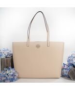 Tory Burch McGraw Brie Leather Large Tote Bag NWT $398 - $346.01