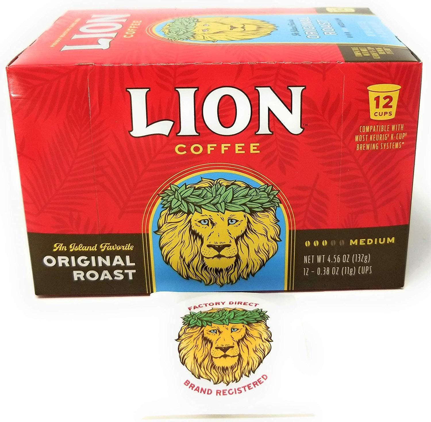 Lion Coffee Hawaiian Original Roast Single-Serve Pods | 12 Pod Box - $22.95 - $64.95