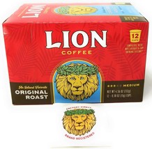 Lion Coffee Hawaiian Original Roast Single-Serve Pods | 12 Pod Box - £18.34 GBP+