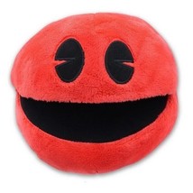 Red Classic Round Pac-Man Toys 5 inch Plush .New Official pac man toy. - £14.09 GBP