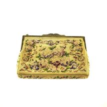 Borsa Vintage Jolles Ricamata Petit Point - Fatto In Austria - Design Fl... - $125.91