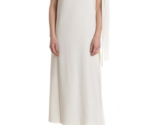 HELMUT LANG Femmes Robe Maxi Sleeve Tie Solide Ivoire Taille XS H02HW605 - £233.05 GBP