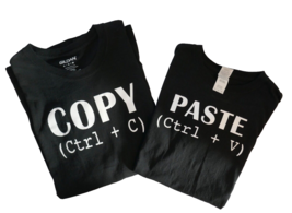 Copy &amp; Paste Father Son Mother Daughter Matching Graphic T-Shirt Set - £22.95 GBP