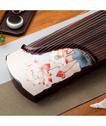 Guzheng 163cm 21 strings red Lotus Pattern Chinese string instruments - $449.00