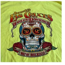 Las Cruces Harley Davidson Men T Shirt 3X New Mexico Day of The Dead Skull - £30.03 GBP