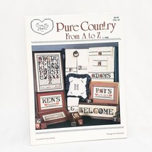 Pure Country From A to Z Cross Stitch Patterns Cross my Heart 1987 CSL-33 - $14.84