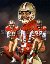 Jerry Rice San Francisco 49ers Wide Receiver 3 NFL Football 8x10-48x36 C... - £19.65 GBP+