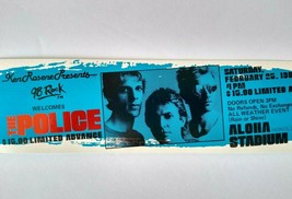 The Police Original Unused Concert Ticket 1984 Rock New Wave Sting Aloha Stadium - $24.30