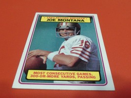 1983 Topps Joe Montana #4 Record Breaker Near Mint / Mint Or Better ! - £43.79 GBP