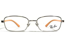 Ray-Ban RB1037 4022 Kids Eyeglasses Frames Red Orange Silver Rectangle 47-16-125 - £22.25 GBP