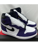 Nike Air Jordan 1 Retro OG High Court Purple 2.0 Shoes 555088-500 Size 8.5 - £184.85 GBP
