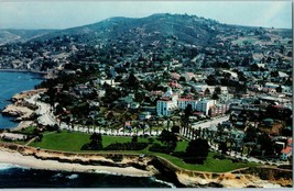 Air View of La Jolla Residential &amp; Tourist California Community Postcard - £8.77 GBP