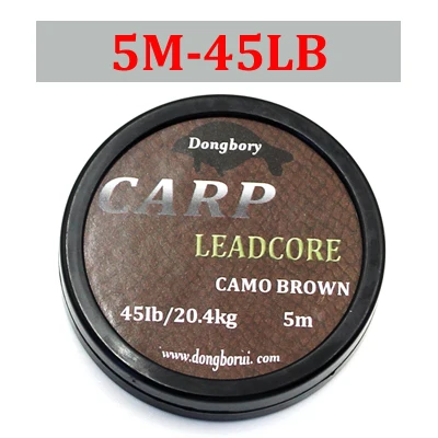 5m Carp Fishing Line Leadcore Lead Core for Carp Rig Leader Line Camo Brown  35  - $33.95