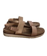 XOXO Women&#39;s Double Strap Gold Neutral Darica Summer Chic Sandals Size 8.5 - $16.29 CAD