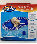 SwimWays Paddle Paws Spring Float Dog Raft, Large (65 lbs. and Up), Blue - £31.50 GBP