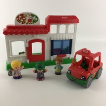 Fisher Price Little People Italian Restaurant Playset Figure Pizza Deliv... - £34.13 GBP