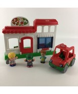 Fisher Price Little People Italian Restaurant Playset Figure Pizza Deliv... - £34.13 GBP