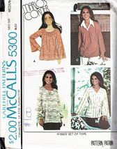 Misses' TOPS Vintage 1976 McCall's Pattern 5300 Size Medium - £9.59 GBP