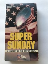 Super Sunday A History of the Super Bowl NFL Films VHS Videotape 1988 - £6.26 GBP