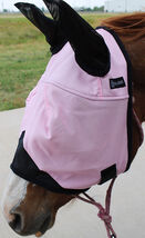 Equine Horse  Light Weight  Mask Summer Spring Airflow Mesh Pink  73202 - €12,75 EUR
