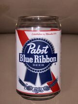 Vintage Pabst Blue Ribbon PBR 16 Oz Beer Can Shaped Drinking Glass Est. ... - $176.71 MXN