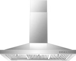 36 Inch Range Hood, Wall Mounted Vent Hood In Stainless Steel, Ducted/Du... - $351.99