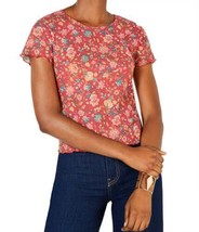 Self Esteem Juniors Waffle Knit Baby T-Shirt Size Large Color Floral - £13.95 GBP