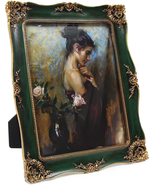 Kilarero 8X10 Inch Vintage Picture Frame, Elegant Antique Photo Frames w... - £33.44 GBP