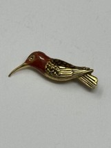 AIC Advancement in Conversation Gold Enamel Hummingbird Scatter Pin Brooch 1.25” - £46.47 GBP