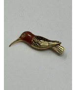 AIC Advancement in Conversation Gold Enamel Hummingbird Scatter Pin Broo... - £46.89 GBP
