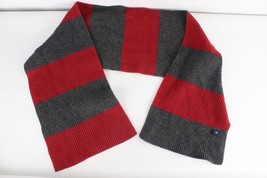 Vtg Gap Distressed Wool Chunky Ribbed Knit Striped Color Block Winter Neck Scarf - £19.83 GBP