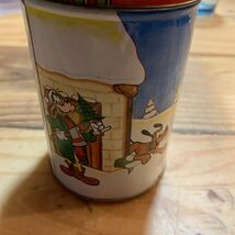 Vintage Christmas Disney Tin Mickey Mouse Minnie Mouse Donald Goofy Plut... - $9.90
