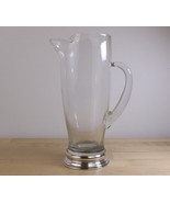 Wallace Sterling Silver Base W-392 Mid Century Glass Martini Pitcher - $44.66 CAD