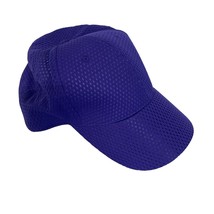 Vintage Cobra Cap Hat Blank Plain Curved Purple Hook Loop - $8.78