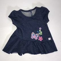 American Girl doll Bitty Baby twin butterfly denim jean dress ONLY outfit RARE - $16.99