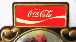 Vintage Coca Cola 1977 Calendar Plastic Advertising Wall Sign Victorian Woman  - £47.32 GBP