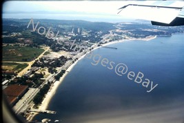 1969 Aerial View Over Beaches from VARIG Boeing 707 Argentina Kodachrome Slide - £3.55 GBP