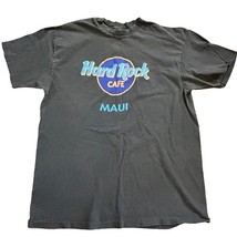 VINTAGE single stitch Men&#39;s Hanes Beefy T Hard Rock Cafe Maui T shirt Large - £31.44 GBP