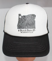 Dutch Brothers McMinnville OR Black White  Adjustable Snapback Trucker B... - £8.25 GBP