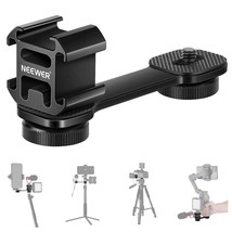 NEEWER Triple Cold Shoe Mount with Gimbal Microphone Mount Extension Bar & 1/4"  - £18.79 GBP