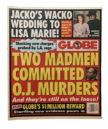 Globe Magazine July 26 1994 Michael Jackson, Lisa Marie, OJ Simpson  Tab... - $24.39 CAD
