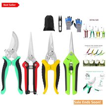 Garden Pruning Shears Set with Gloves and Bag for Flowers Herbs Small Br... - $36.58