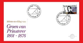 ZAYIX 1976 Netherlands 556 / Mi 1075 FDC Van Prinsterer - Statesman &amp; Historian - £1.19 GBP