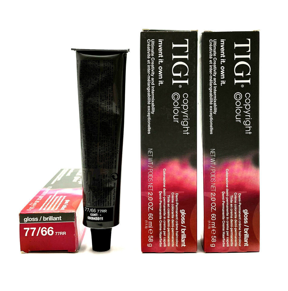 TIGI Gloss Brillant Demi-Permanent Creme Intense Red Blonde 2 oz-3 Pack - $25.69