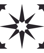 FP2948 Altair Peel &amp; Stick Floor Tiles, Black - $419.69 MXN