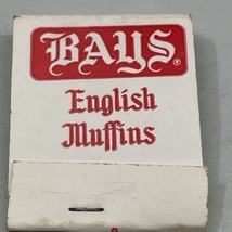 Vintage Matchbook Cover  Bays English Muffins  Chicago, IL.  gmg Unstruck - £9.89 GBP