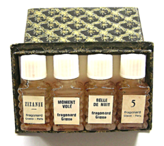 Vintage Fragonard Paris Miniature Perfume Bottles Grasse Boxed 40s - £22.02 GBP