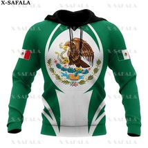 Custom Name  Mexican  New Mexico Eagle 3D Printe Hoodie Man Female Zipper Pullov - £104.00 GBP
